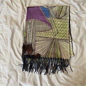 NWOT Cherie Bliss Colorful Geometric Patterned Scarf/Shawl